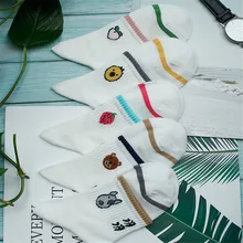 Хлопковые женские носки без пятки; сезон осень-зима; Новинка; милые корейские женские носки с героями мультфильмов