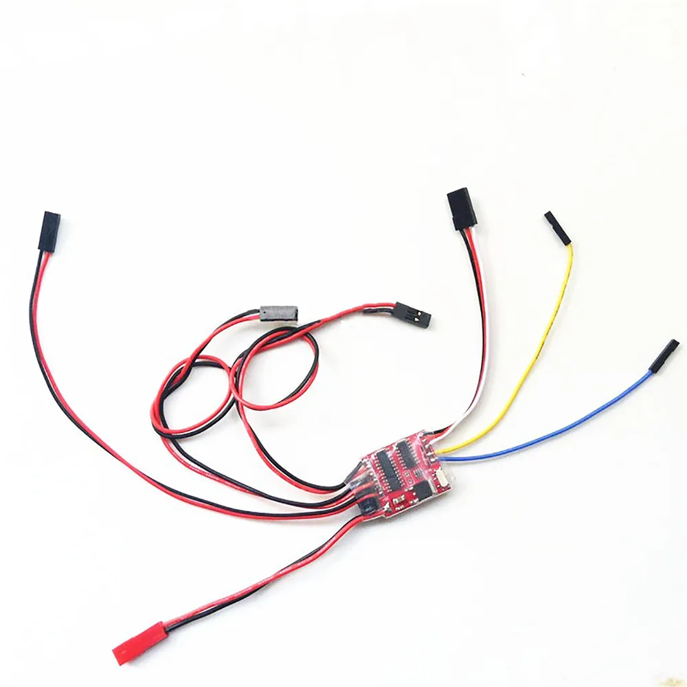 

Professional 1.8A 3CH Dual-way Brushed ESC 5V 1.5A BEC Electric Speed Controller for 1/35 RC Tank Turret Rotation Parts