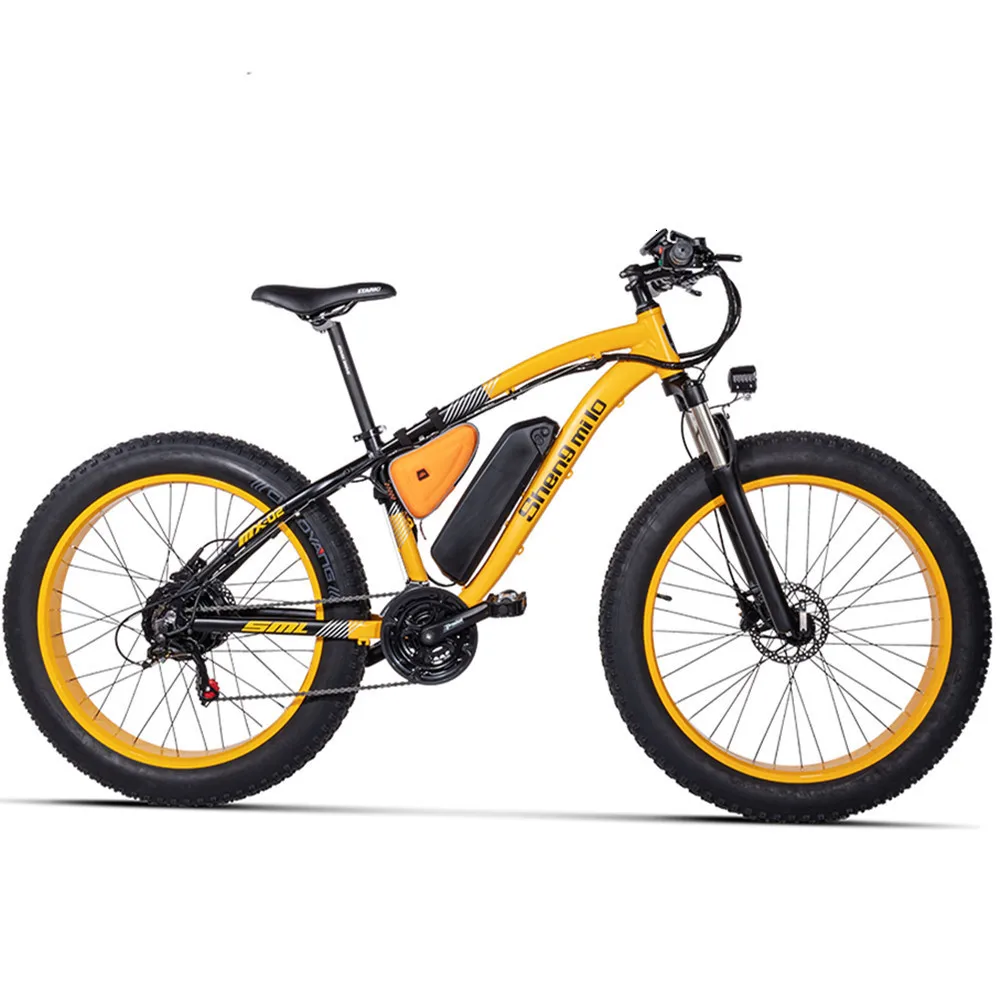 Powerful Electric Bicycle Two Wheels Electric Bicycle 48v 500w Big Tire Off Road Green Yellow Electric Scooter Adults (6)