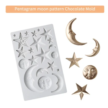 

Home Homemade Stars Kitchen Gadgets Chocolate Sweets Fondant Mold Soft Silicone Sun Face Pastry Multipurpose DIY Reusable