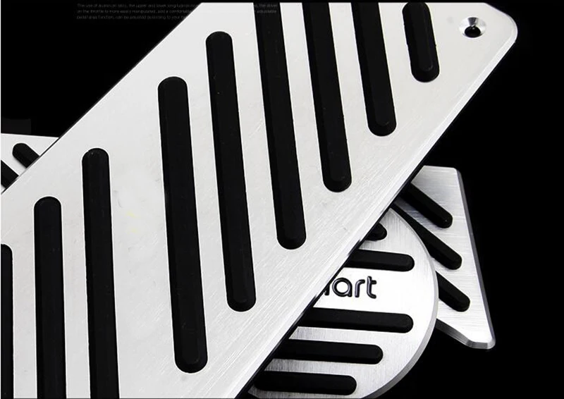 Car Accessory Accelerator Gas Brake Foot Rest Pedal Pad For Benz Smart Fortwo Elf 2009-2013 2014 Pedals Pad Non-Drilling Pedals