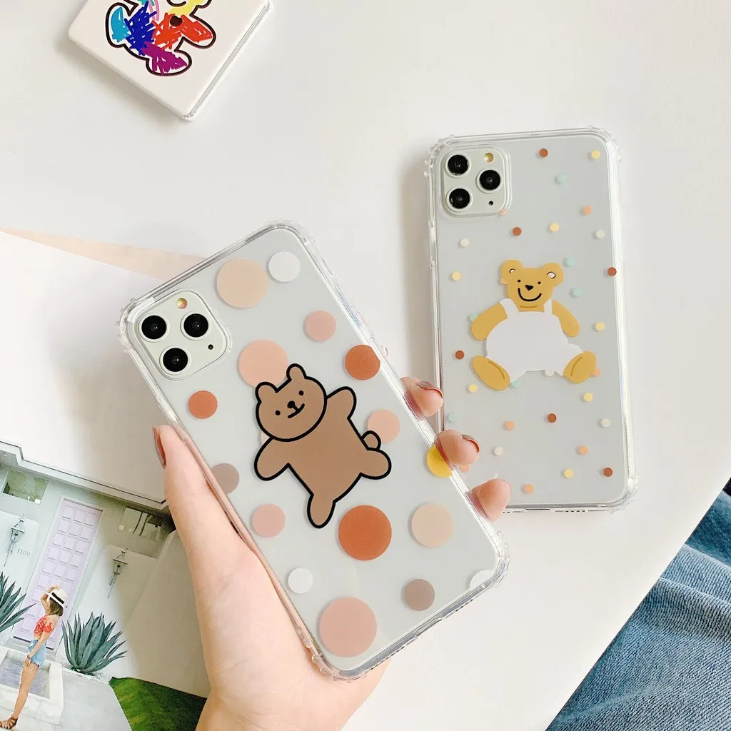 

For Iphone XS MAX Phone Case XR Anti-fall Case 7 8 Plus Transparent Case for IPhone 11 Pro Max Protective Case good quality