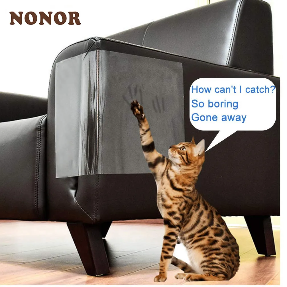 

Furniture Protectors for Cats Scraper Cat Scratching Post Durable Sticker Training Tape Anti Pet Scratch Paw Pads for Couch Sofa