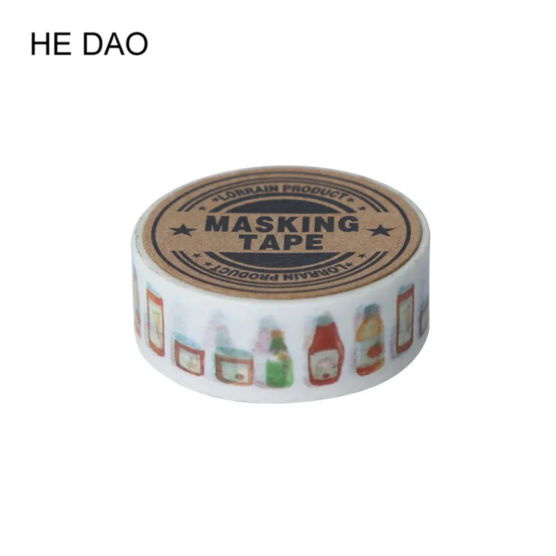 Best Size 15mm X 7m Jar Of Hearts DIY Decorative Washi Tape For Scrapbooking Creative Masking Tape Office Stationery School Supply