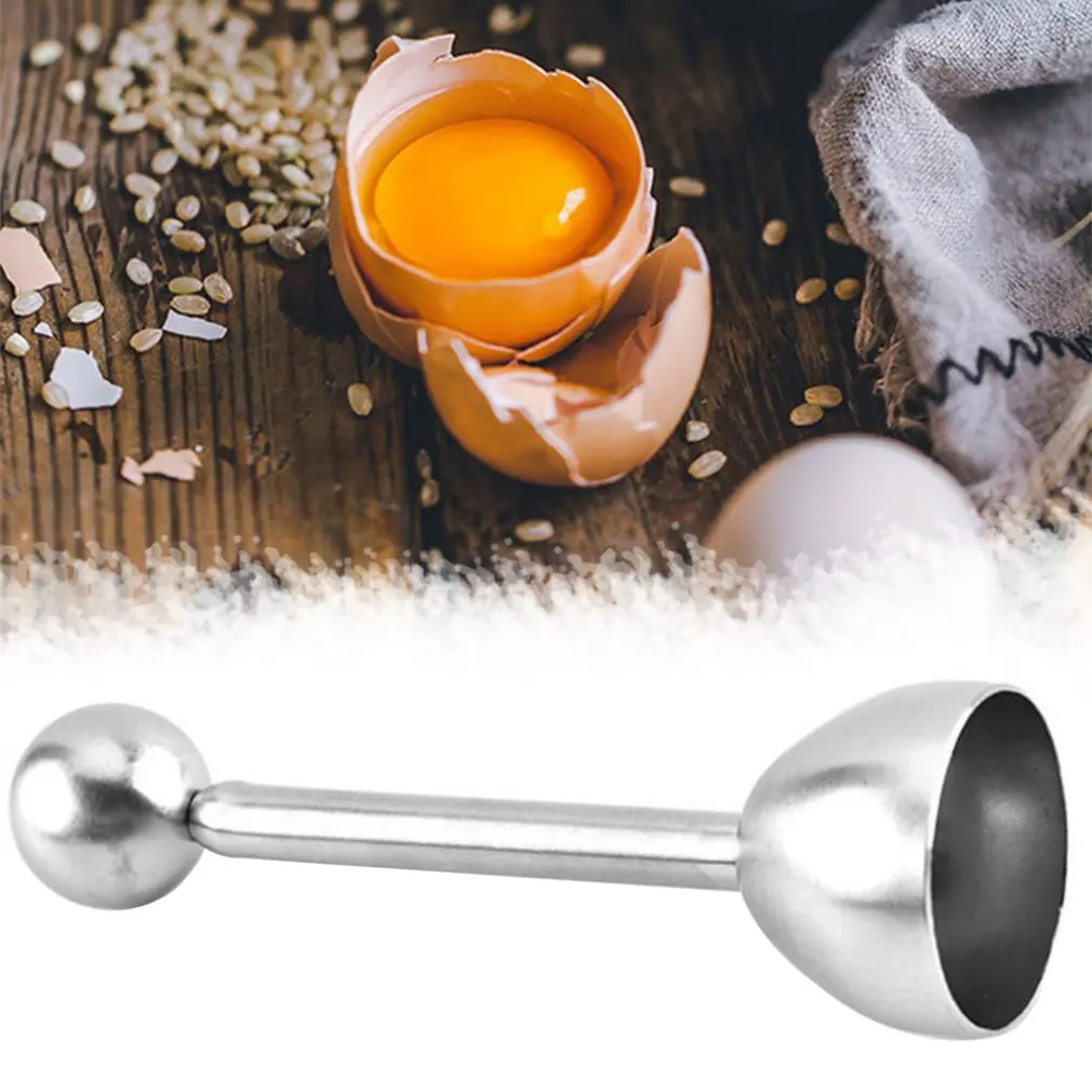 Household Food Grade 304 Stainless Steel Egg Opener Egg Opener Eggshell Cutter Creative Effort Egg Cutting Device - Цвет: b