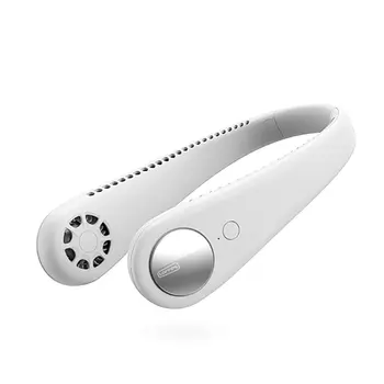 

Leafless Hanging Neck Small Fan Rechargeable Ultra-quiet Sports Cooling Artifact Usb Fan Wearable Hanging Neck Fan