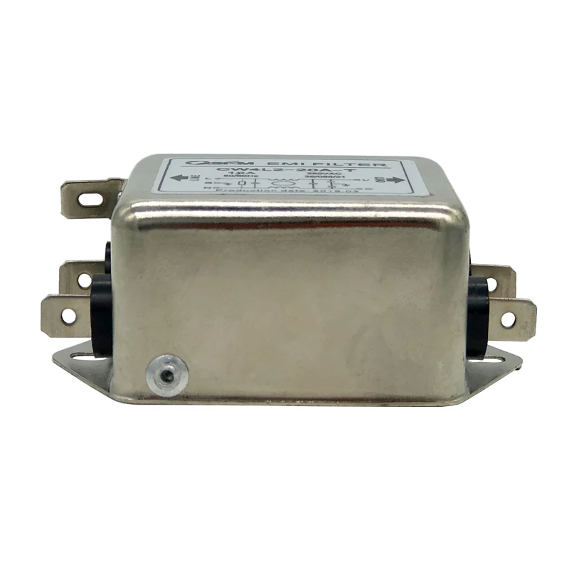 AC220V Power EMI Filter CW4L2-3A/6A/10A/15A/20A-T Anti-interference DC12V Speaker Power Impurity Filter Monophasic Enhanced