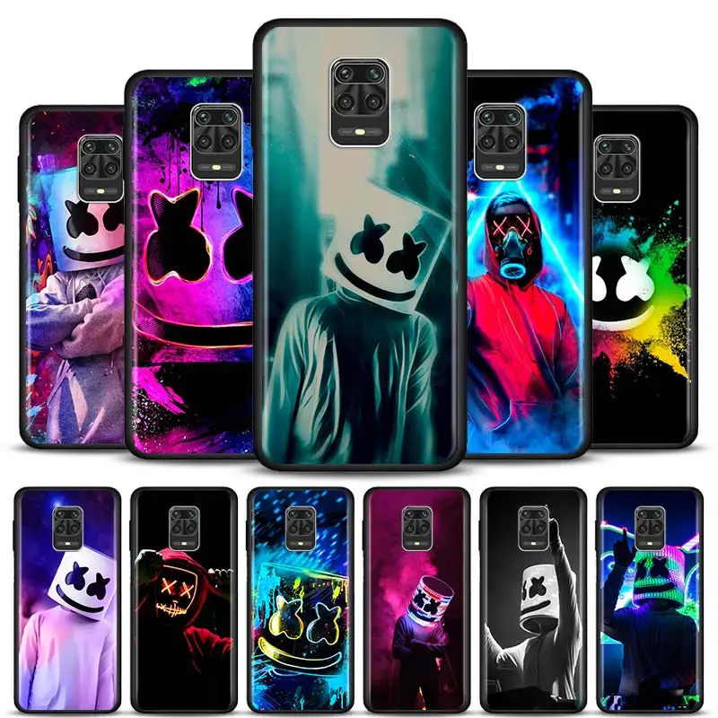 Чехол для телефона Xiaomi Redmi Note 6 7 8 9 Pro 8T 9S 6A 7A 8A K20 K30 черный силиконовый мягкий чехол
