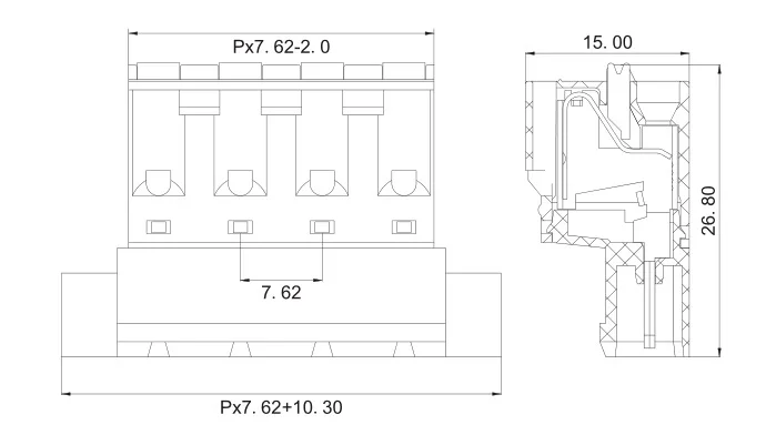 KF2EDGKDRP 7,62 2P~ 12P разъем PCB плагин клеммный блок 2EDGKDPR 7,62 мм 2PIN~ 12PIN GFKIC 2,5 STF Феникс контакт DEGSON