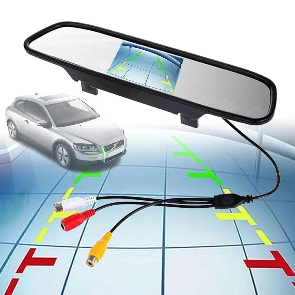 4," TFT lcd цветной монитор задний вид автомобиля Зеркало для резервной камеры Горячая Распродажа