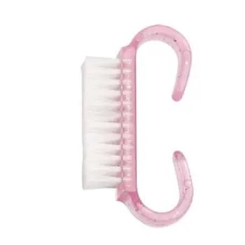 

Crystal Nail Brush Nail Brush Hand Fingernail Brush Double Sided Long Handle Grip Nail Brush for Toes Nails Cleaning