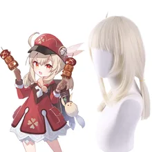 Huafei – perruque de cosplay Keli double queue de cheval, faux, original, cosplay, personnage de dessin animé, jeu de rôle pour les vacances, STKJ 