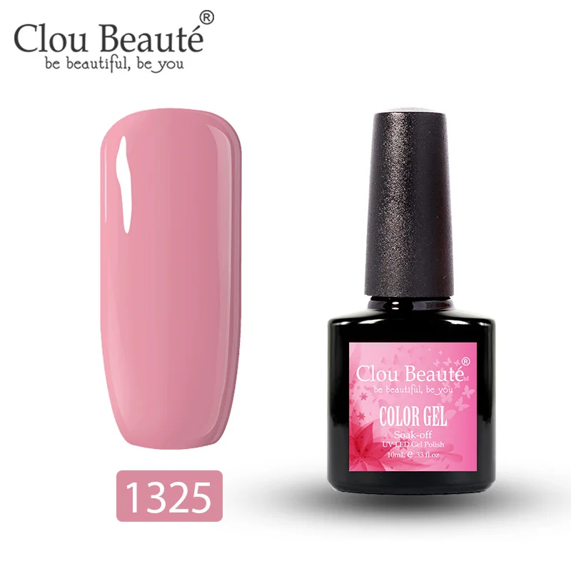 Clou Beaute 10 мл Праймер гель лак замачиваемый гель лак для ногтей Базовое покрытие не протирать Топ УФ гель лак для ногтей светодиодный гель дизайн ногтей гибридный - Цвет: 1325