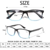 Turezing Reading Glasses  Spring Hinge Men Women Readers Eyeglasses  Diopter +0, +50, +75, +100, +200...+600 2