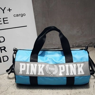 Новинка, спортивная сумка, большая, розовая, для спортзала, женская, водонепроницаемая, для фитнеса, сумка для мужчин, для тренировок, йоги, Sac De Sport Femme, дорожные сумки, спортивные сумки - Цвет: C style sky blue