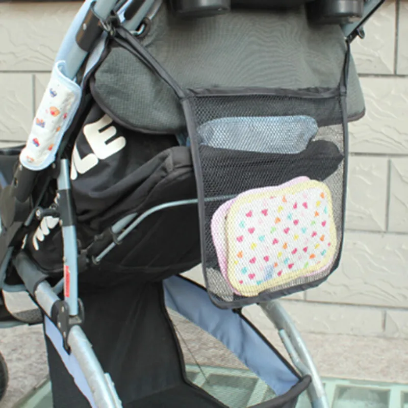 stroller with side basket