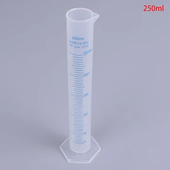 

250ml Plastic Measuring Cylinder Laboratory Test Graduated Tube tool Affordable Chemistry Set