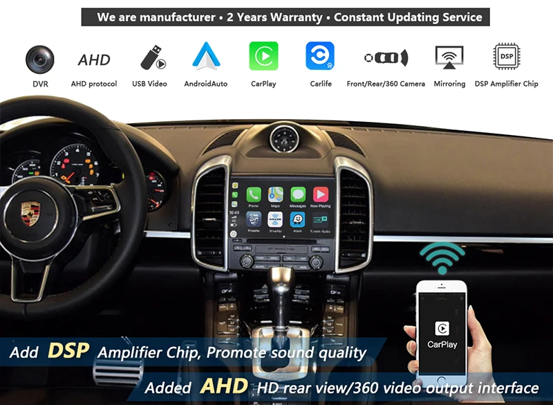 Wireless CarPlay AndroidAuto Smart Module for Porsche-1-2