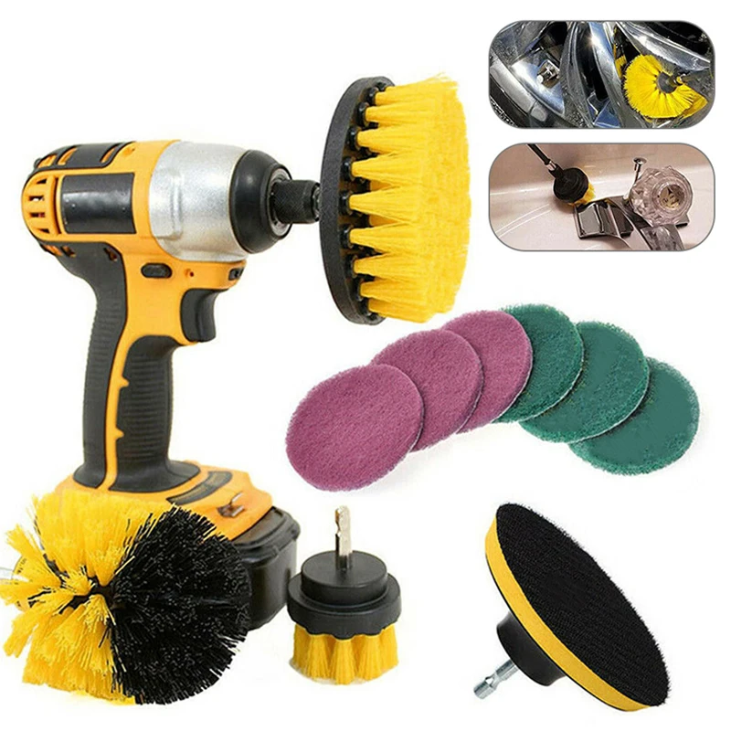 

Drill Brush Scrubbing Pad 13/10 Cleaning Kit-general Cleaner For Scrubbing Cordless Electric Drills For Cleaning Pool Tiles