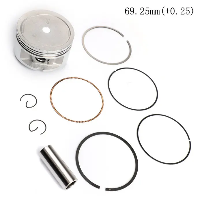 Artudatech размер отверстия STD 69 мм поршневой комплект для 1998-2006 Yamaha YP250 4HC YP 250 Majesty - Цвет: 69.25mm