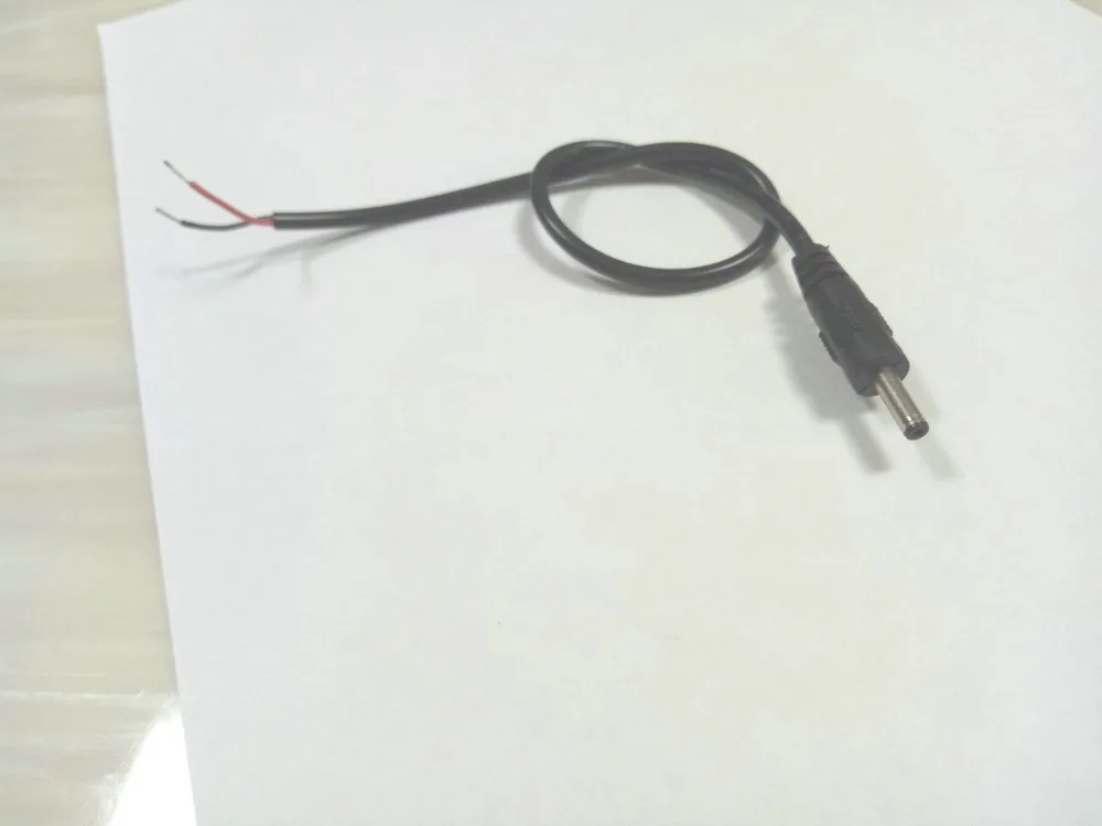 50 шт. DC мощность 3,5x1,35 мм штекер разъем DIY Шнур кабель 24AWG