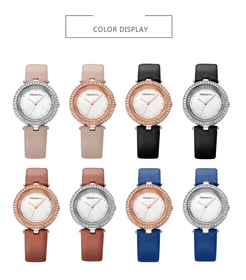 

Rebirth Li bo fu Table V6-Re053 Quartz Waterproof Leather Strap Watch Man's And WOMAN'S Watch