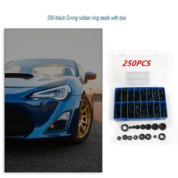 

250PCS Rubber Grommet Firewall Hole Plug Set Electrical Wire Gasket Assortments Black O-Ring Ring Sealblack O-Ring Ring Seal