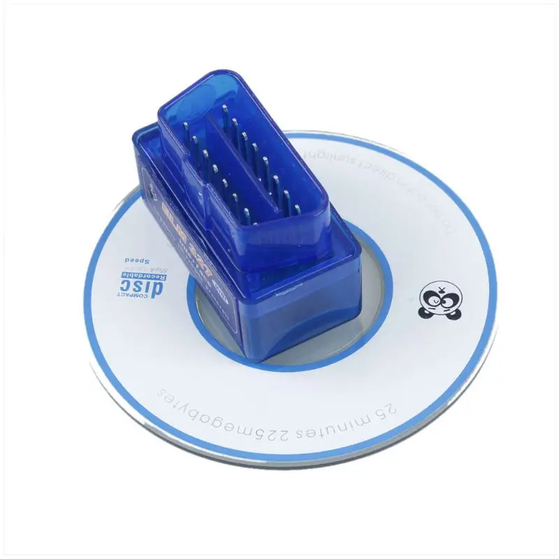 blue OBD2 V2.1 Мини ELM327 Bluetooth Авто сканер автомобильный диагностический инструмент для Android - Цвет: blue