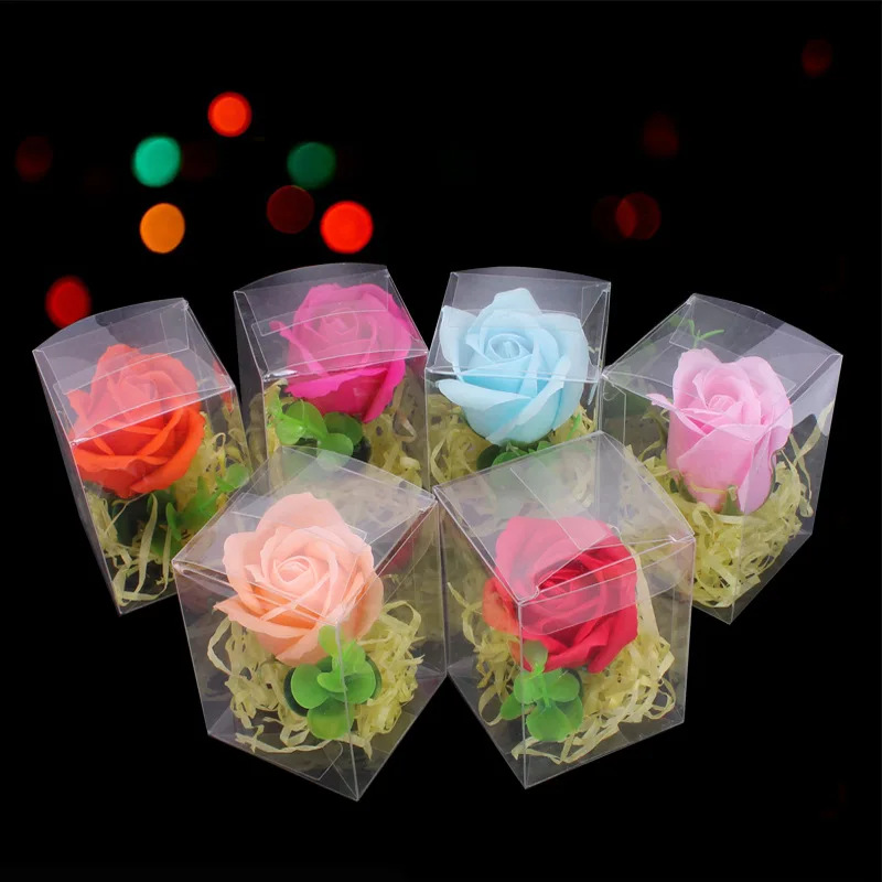 3 шт. красивый ручной работы мыло роза цветок подарочная коробка мыло для лица Уход за Кожей мыло