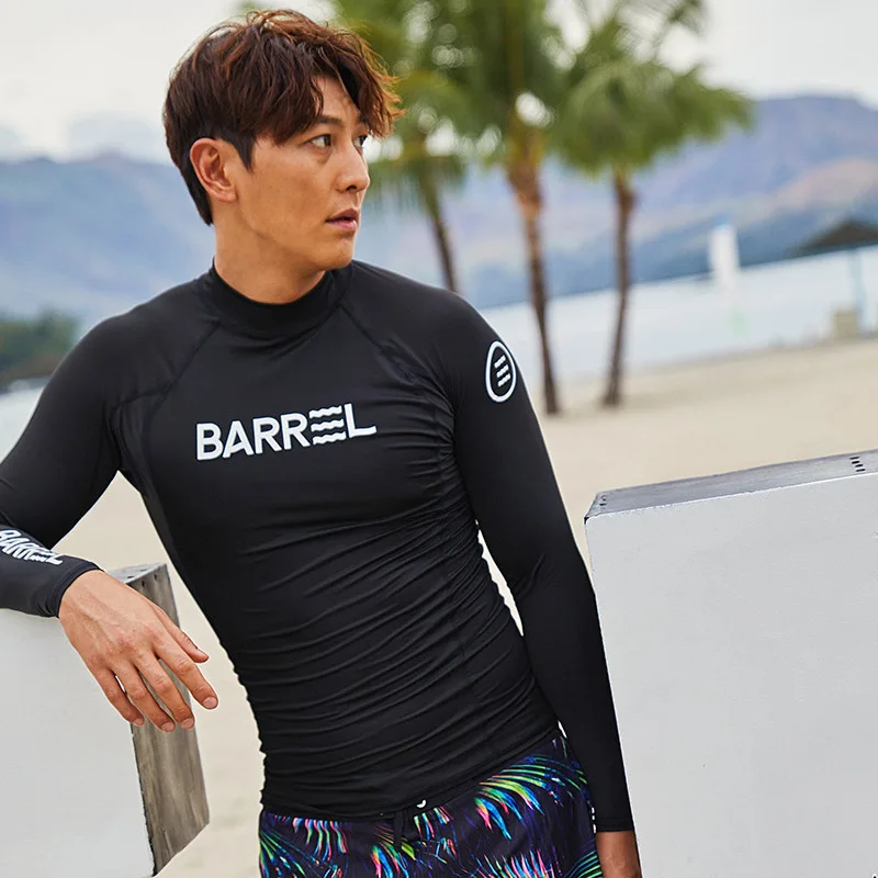 

18 Autumn And Winter Korean-style Diving Suit Men's Split Type Long Sleeve Wetsuit Sun-resistant Bathing Suit Quick-Dry Jellyfis