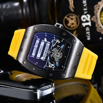 

21 colors Luxury AAA RM Men Waterproof Watch date Male Richard Watches Automatic Man Wristwatches Clock Gift Best Gifts for Men