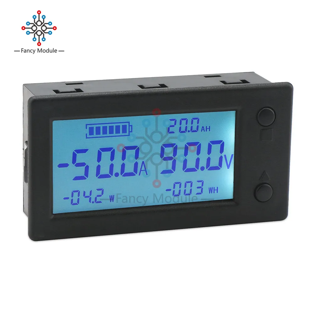 Diymore мультиметр DC 0-300 В 100A STN lcd цифровой измеритель Холла Каллен Напряжение Ток мощность энергии емкость батареи тестер w/катушка