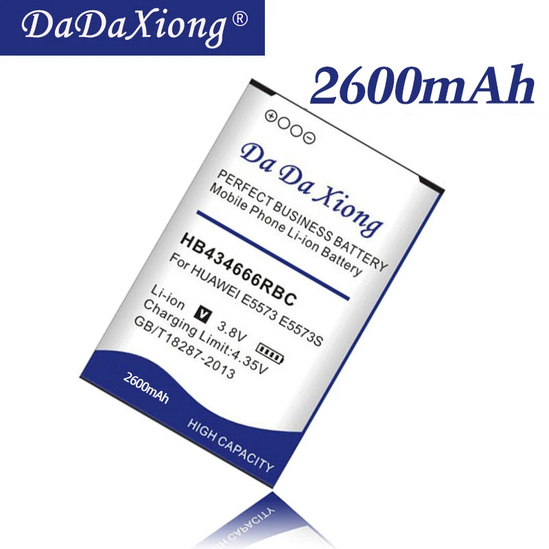 Аккумулятор Da Xiong 2600 ма/ч HB434666RBC для Huawei E5573 E5573S телефона с на |Аккумуляторы
