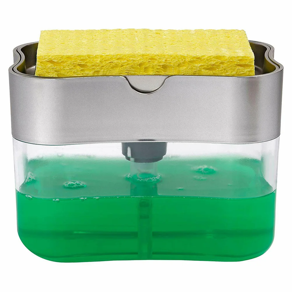 

Newest Soap Pump Dispenser Sponge Holder for Dish Soap Sponge Kitchen Tool