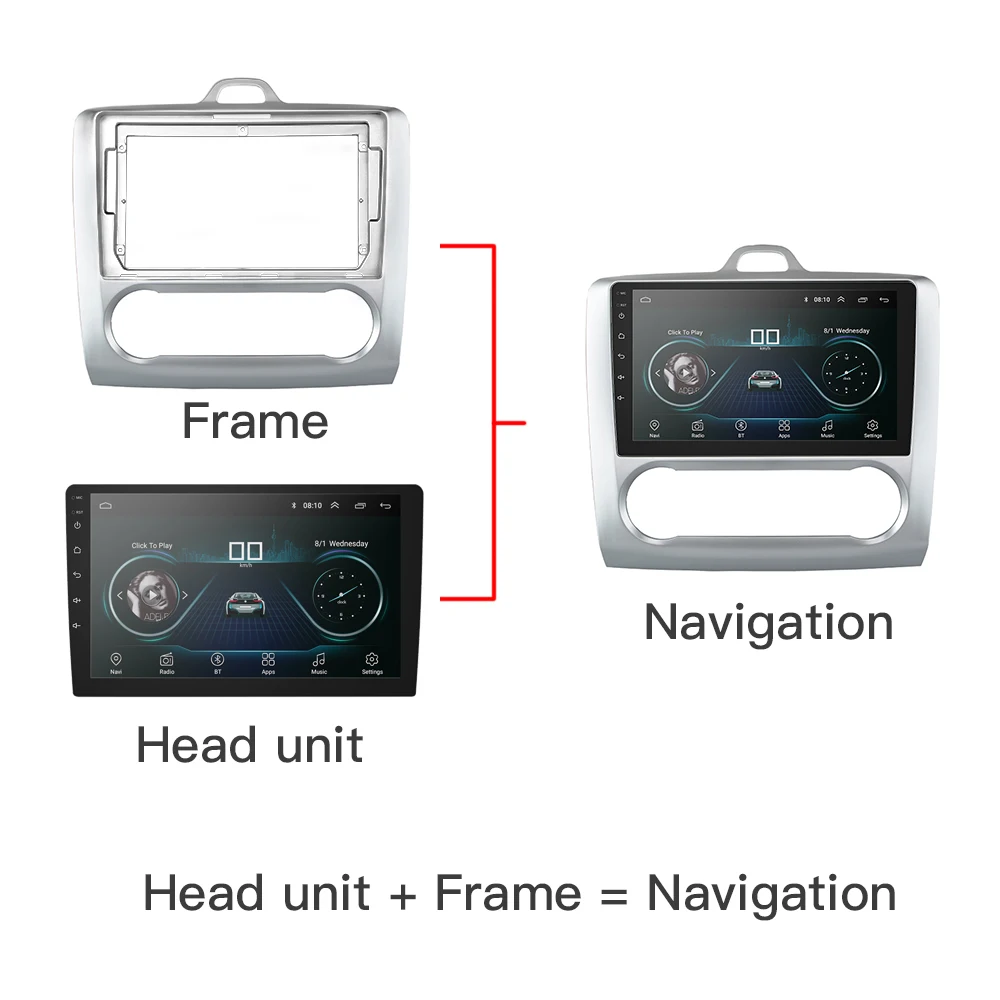 Clearance 9 inch 2 Din Android 8.0 Radio for Ford Focus Multimedia Player 2005-2011 2din GPS Navigation Player No DVD car stereo wifi 25
