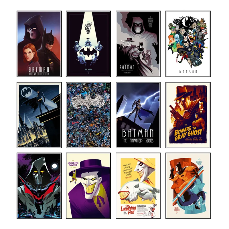 Marvel Superhero Anime Canvas Painting Hero Comic Book Collage Batman Poster Prints Art Wall Pictures Bedroom Home Decor Cudros | Дом и сад