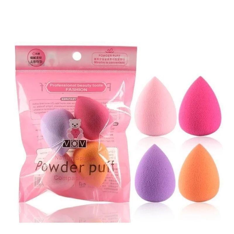 Новинка, 4 шт., профессиональный блендер для макияжа, спонж для основы, многоформенные спонжи, новинка, спонж для пудры, блендер для макияжа