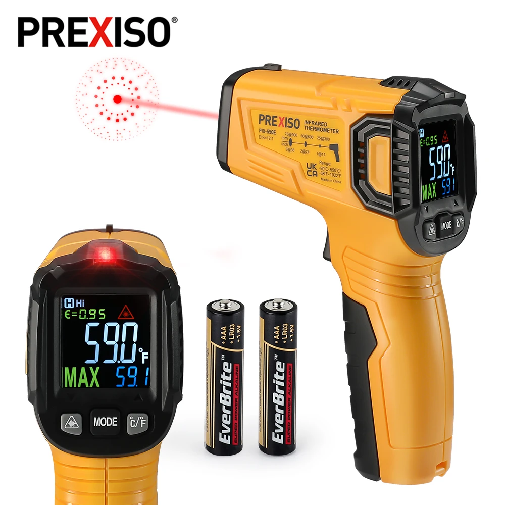 Prexiso High Temperature Infrared Electronic Thermometer Digital