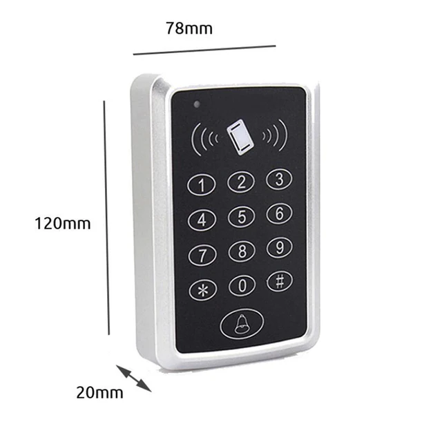 125KHz RFID Access Control Keypad Machine Rainproof Cover EM Card Reader For Door Access Control System Lock Opener 5