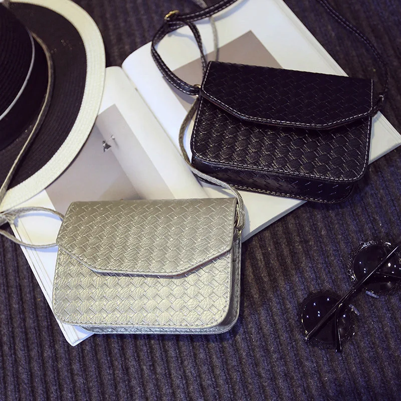 

2017 New Style Weaving WOMEN'S Bag Versitile Fashion Women's Bag Shoulder Diagonal Handbag Goods