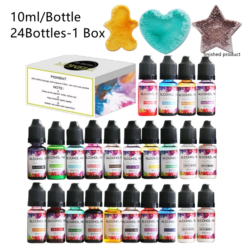 Epoxy Resin Pigment Kit Art Ink Alcohol Liquid Dye - 1 Set Epoxy Resin  Pigment Kit - Aliexpress