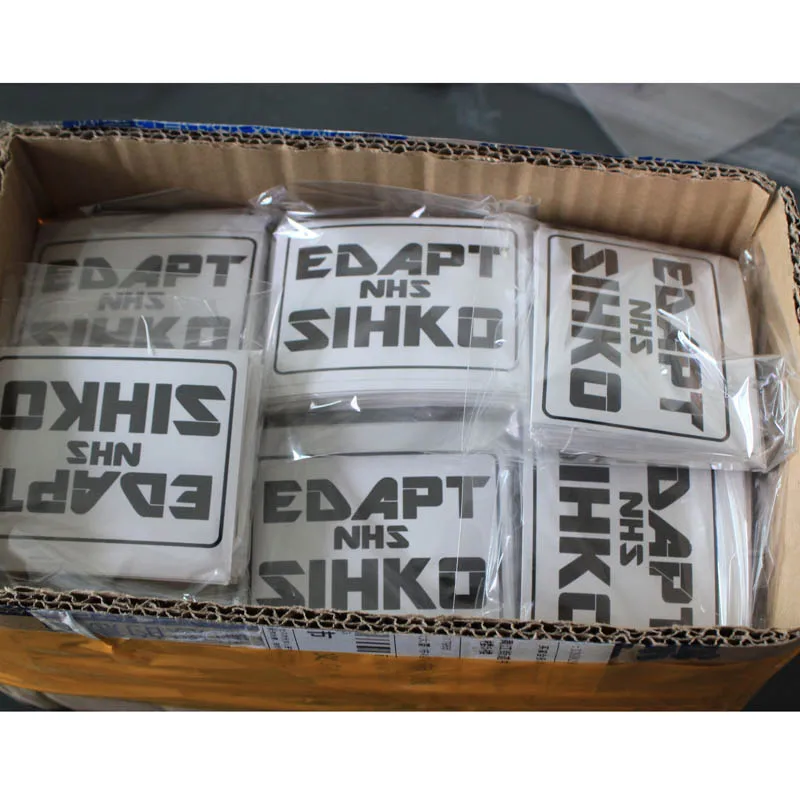 

Custom Promotional Product Die Cut Vinyl Label Printing Self Adhesive Destructible Vinyl Eggshell Decor Sticker