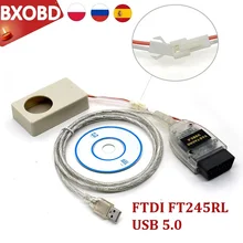 Vag nec mcu vagtacho 5.0 24c32/24c64 tacho immo caixa eeprom programador versão usb v5.0 cabo de diagnóstico usb vagtacho 5.0