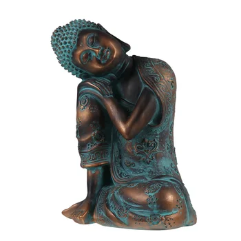 

1Pc Buddha Statue Delicate Chic Sleeping Buddha Sculpture Buddha Figurine Buddha Crafts for Desktop Shelf