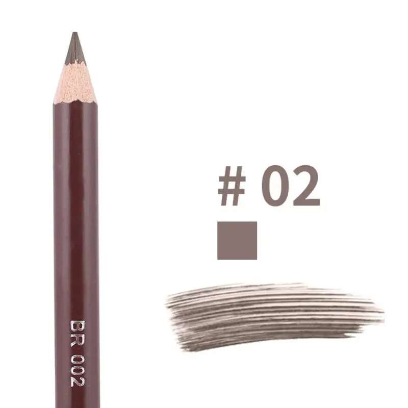 Водонепроницаемый бровей чёрный; коричневый карандаш для бровей с кисточкой для макияжа Cosmeticse