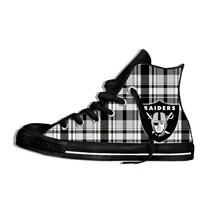 Raiders/легкая обувь с высоким берцем для мужчин и женщин; повседневная обувь для любителей футбола; дышащие кроссовки на плоской подошве