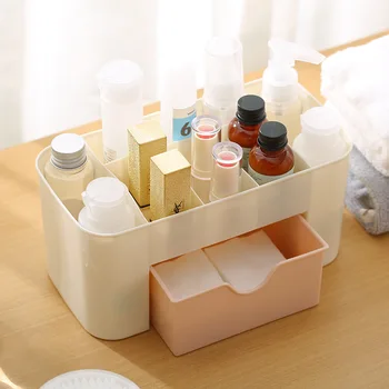 

Desktop Drawer Storage Box Plastic with Compartments Multifunctional Cosmetics Sorting Box Sundries Storage Box