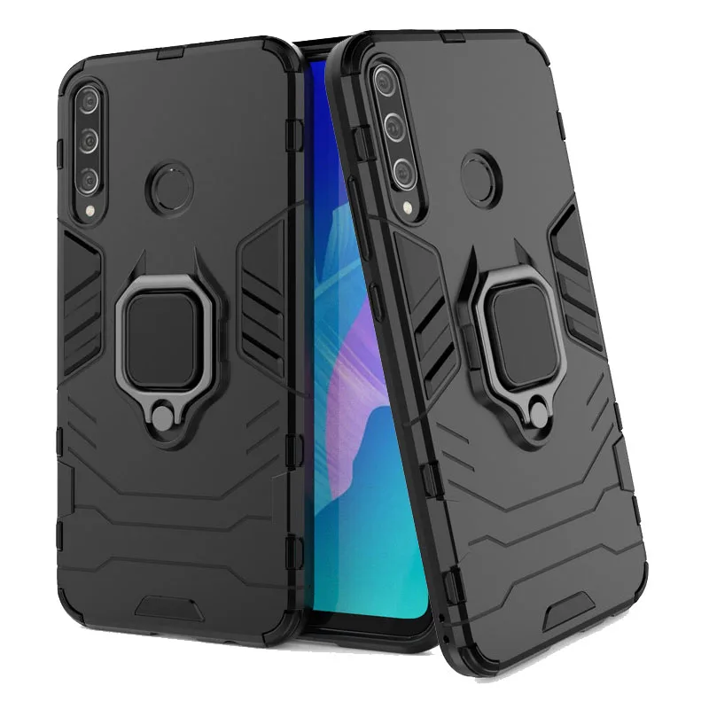 

HuaWei P40 Lite E Case Rotation ring Car bracket shockproof protection Back Cover For HuaWei P40 Lite E Y7P Honor 9C Phone Case