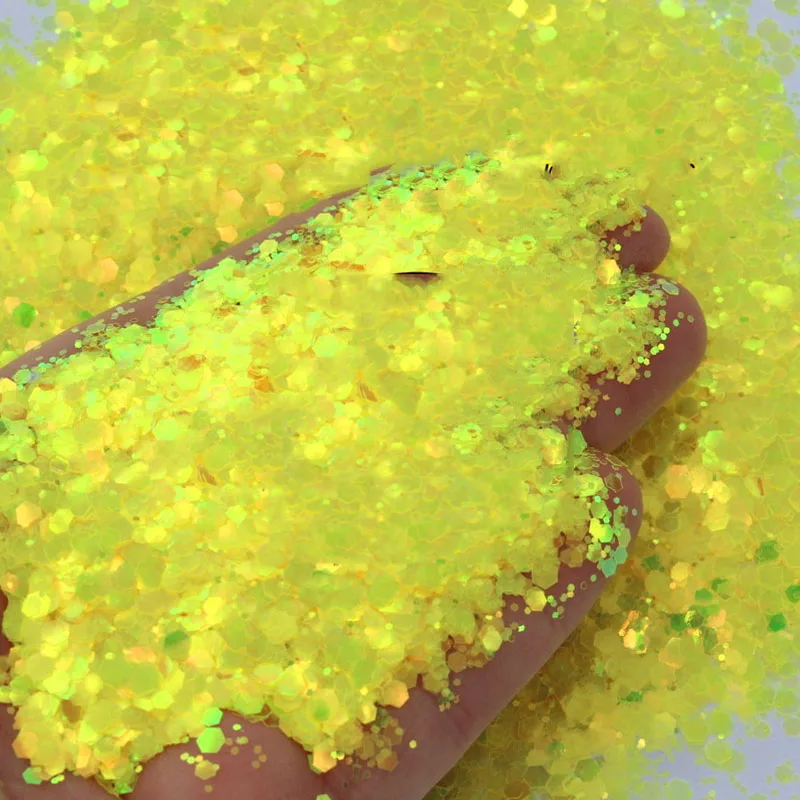 HELLO YELLOW Yellow Chunky Glitter Mix Opal Glitter Chunky Glitter