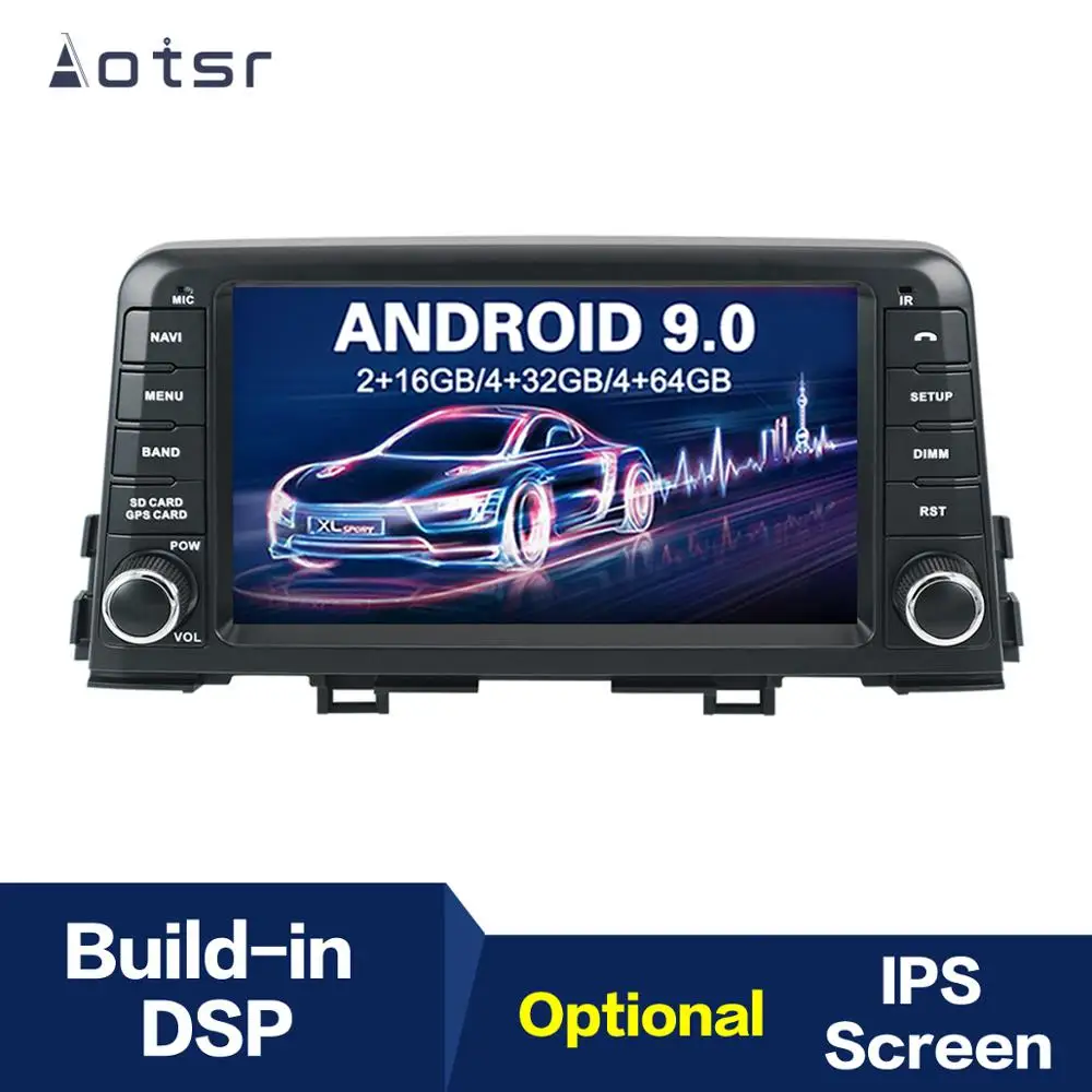 Best 8" Android 9.0 IPS GPS Navigation Car Radio Player For KIA morning 2016 2017 Tape Recorder Head Unit Multimedia Player 0